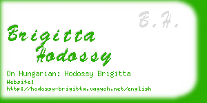 brigitta hodossy business card